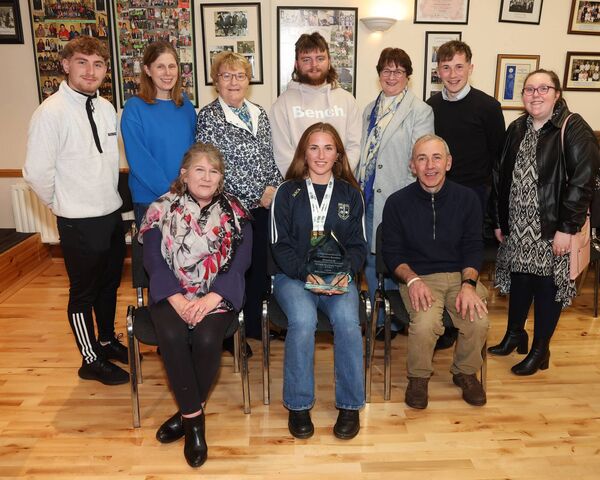 Cuileann Bourke with her parents Mary and John Bourke and supporters from Clogher, back row from left, Diarmuid Heneghan, Mary McDonagh, Eileen Moran, Colm Larkin, Breege Blake, Finian Bourke and Serena Ruddy. Cuileann Bourke with her parents Mary and John Bourke and supporters from Clogher, back row from left, Diarmuid Heneghan, Mary McDonagh, Eileen Moran, Colm Larkin, Breege Blake, Finian Bourke and Serena Ruddy.