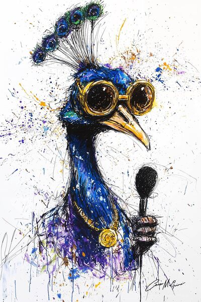 It's like watching a preening, well-fed peacock try to solve world hunger - at times ridiculously contrived to behold, but you can't help but admire the plumage and the effort.	Illustration: Conor McGuire 
