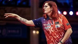Trans player Noa-Lynn van Leuven whitewashed by Michael van Gerwen