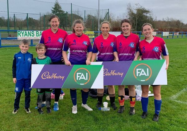 The Ballyvary Blue Bombers team who played in the KickFit blitz in Knock.