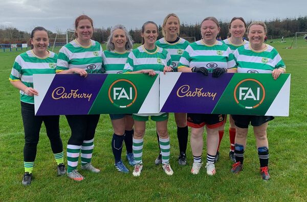 The Castlebar Celtic KickFit crew who also played in the blitz at CMS Park.