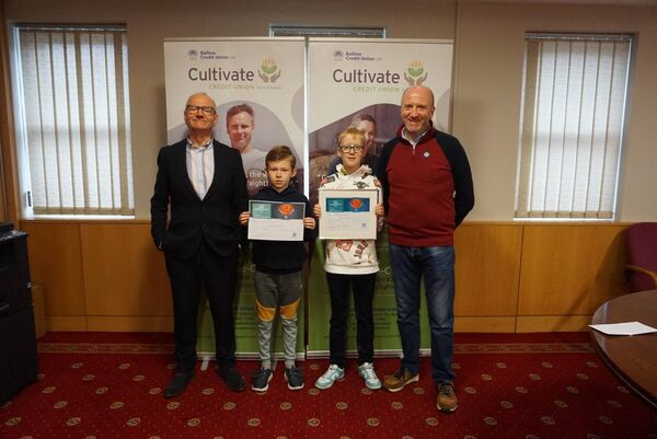 A prizegiving ceremony for this year’s annual Ballina Credit Union Art Competition took place in the offices of Ballina Credit Union recently. From left are David Dwane (Director, Ballina Credit Union), Matthew McManamy (Corballa National School, Co Sligo), Adam Crawley (Corballa National School, Co Sligo) and Mark Winters (Chairman, Ballina Credit Union). A prizegiving ceremony for this year’s annual Ballina Credit Union Art Competition took place in the offices of Ballina Credit Union recently. From left are David Dwane (Director, Ballina Credit Union), Matthew McManamy (Corballa National School, Co Sligo), Adam Crawley (Corballa National School, Co Sligo) and Mark Winters (Chairman, Ballina Credit Union).
