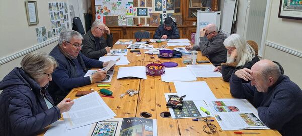 Members of the Annagh magazine committee putting the finishing touches to this year's edition. Members of the Annagh magazine committee putting the finishing touches to this year's edition.