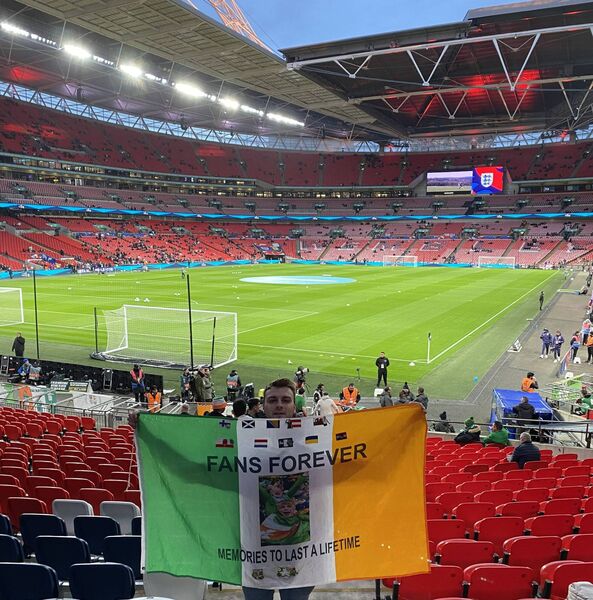 Tom Byrne (Western People journalist) in Wembley Stadium prior to the UEFA Nations League game. Tom Byrne (Western People journalist) in Wembley Stadium prior to the UEFA Nations League game.