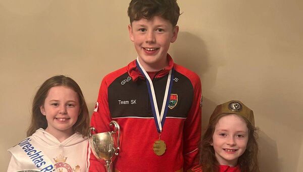 Three cousins from Knockmore and Castleconnor - Ellie 11, Jack 13 and Emma 7 all won Chonnacht titles at the recent Irish Dancing Championships held in Galway. Ellie Sexton won the prelim championship U11, Jack Sexton won the boys open championship U13 and Emma Browne won the girls open championship U7. 