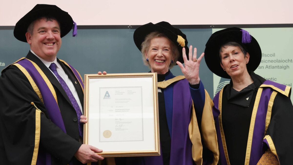 Mary Robinson receives Honorary Doctorate in Mayo