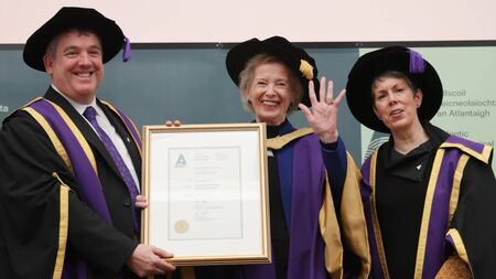 Mary Robinson receives Honorary Doctorate in Mayo
