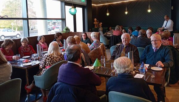 On Sunday, December 1, members of the Mayo Genealogy Group held their annual Christmas lunch at the Ellison Hotel Castlebar. As in previous years the event turned out to be an extremely sociable and convivial occasion. Thanks to Mary for organising everything and to the staff and management of the Elision for great food and an efficient service. The next meeting of Mayo Genealogy Group will take place in the National Museum of Ireland, Turlough on Saturday, December 14, at 11am. Anybody with an interest in Genealogy, History or Heritage are welcome to attend. On Sunday, December 1, members of the Mayo Genealogy Group held their annual Christmas lunch at the Ellison Hotel Castlebar. As in previous years the event turned out to be an extremely sociable and convivial occasion. Thanks to Mary for organising everything and to the staff and management of the Elision for great food and an efficient service. The next meeting of Mayo Genealogy Group will take place in the National Museum of Ireland, Turlough on Saturday, December 14, at 11am. Anybody with an interest in Genealogy, History or Heritage are welcome to attend.