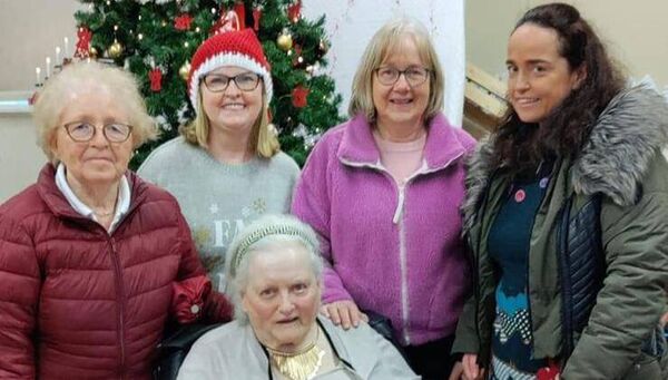 Mamie Glynn, Bernie Reilly, Bernie Keaveney, Breege Jennings and Brigid Keaveney pictured at the recent Ballyglass Christmas Market. Mamie Glynn, Bernie Reilly, Bernie Keaveney, Breege Jennings and Brigid Keaveney pictured at the recent Ballyglass Christmas Market.