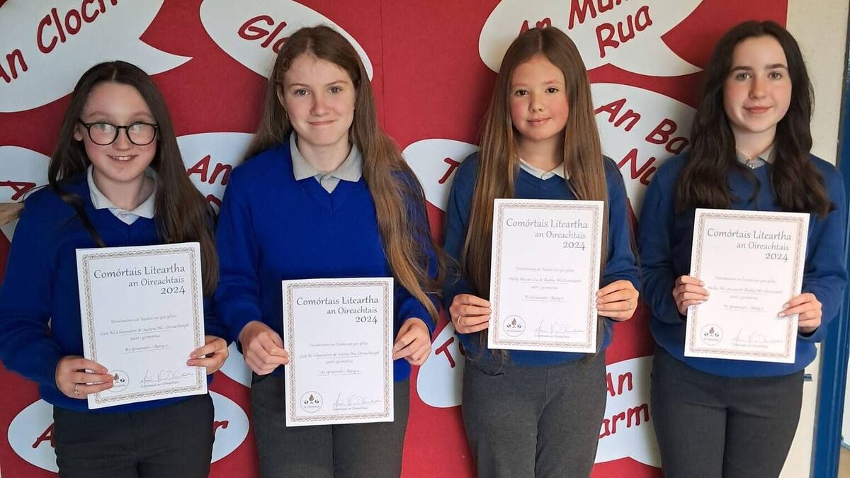 Local Notes: Oireachtas Certificates were awarded to students of Scoil Bhreandain na hEachleime.