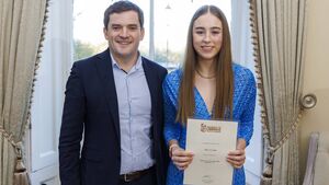 Local Notes: Mayo student awarded prestigious business scholarship worth €20,000. Local Notes: Mayo student awarded prestigious business scholarship worth €20,000.