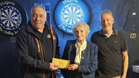 Local Notes: Pete Lavelle Memorial Darts Tournament proceeds presented to Ballyglass RNLI