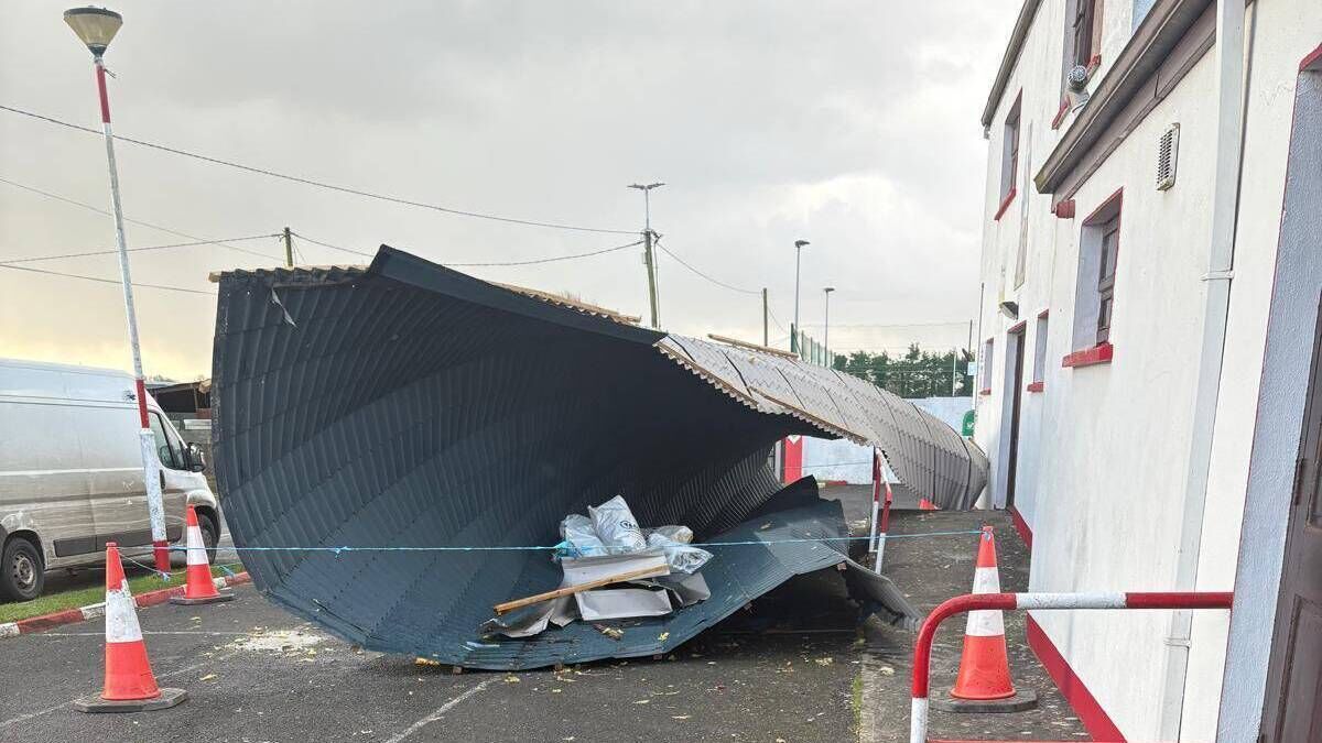Mayo GAA clubhouse severely damaged from Storm Darragh
