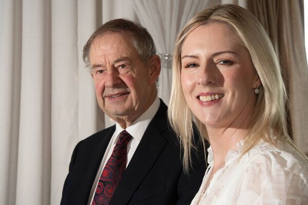 Lisa Chambers with former TD and Minister Eamon O Cuiv at the launch of her general election campaign.	 Picture: Alison Laredo