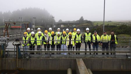Students visit Lough Mask water facility