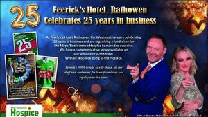 Hotel celebrating anniversary with fundraiser for Mayo/Roscommon Hospice