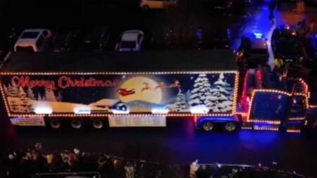 WATCH: Santa's Truck makes its first-ever visit to Mayo