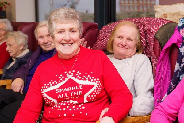 Pictured enjoying the Christmas party at Castlebar Social Services Centre are Eileen Joyce and Mairead Lawlor. Picture: John Mee Pictured enjoying the Christmas party at Castlebar Social Services Centre are Eileen Joyce and Mairead Lawlor. Picture: John Mee