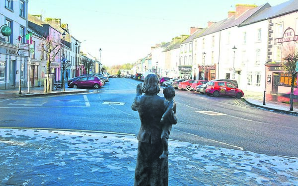 The Strength of a Woman sculpture in Swinford, which commemorates the history of emigration from the region. Picture: John O'Grady The Strength of a Woman sculpture in Swinford, which commemorates the history of emigration from the region. Picture: John O'Grady