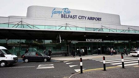 Disruption at Belfast airport as plane’s nose wheel collapses in ‘hard landing’