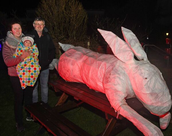 Grace, Rían and Shane Granahan are pictured at the Sleeping Winter Garden in the Jackie Clarke Collection in Ballina.	 Picture: John O'Grady