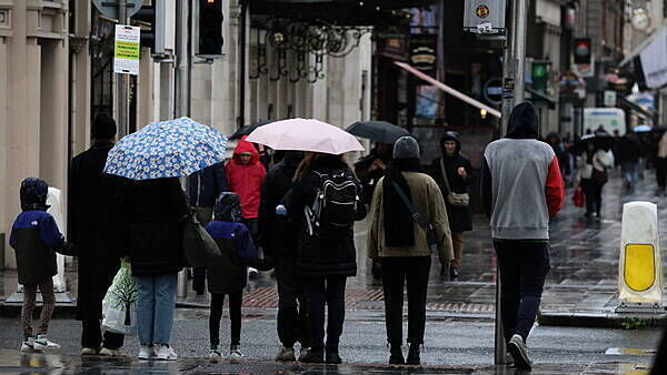 Rain and wind warnings in place for five counties