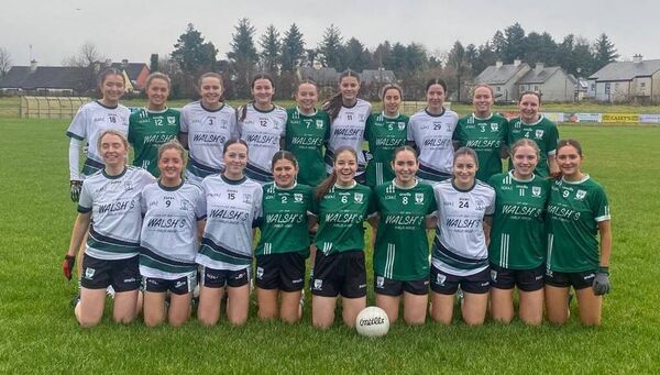 The Charlestown ladies team that took part in the Michael Byrnes Memorial Cup held in Fr O’Hara Park on St Stephen’s Day. 