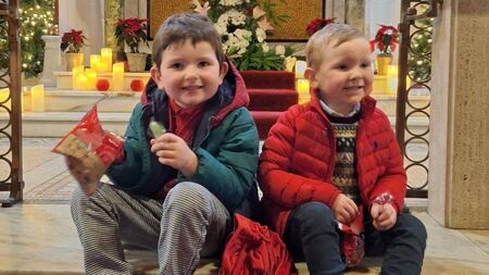 Local Notes: McNicholas boys at Children's Mass in Knockmore.