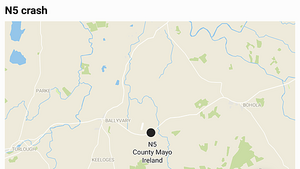 Man in 90s dies following crash in Co Mayo Man in 90s dies following crash in Co Mayo