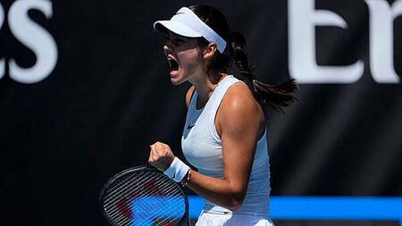 Emma Raducanu beats service issues to win Melbourne opener