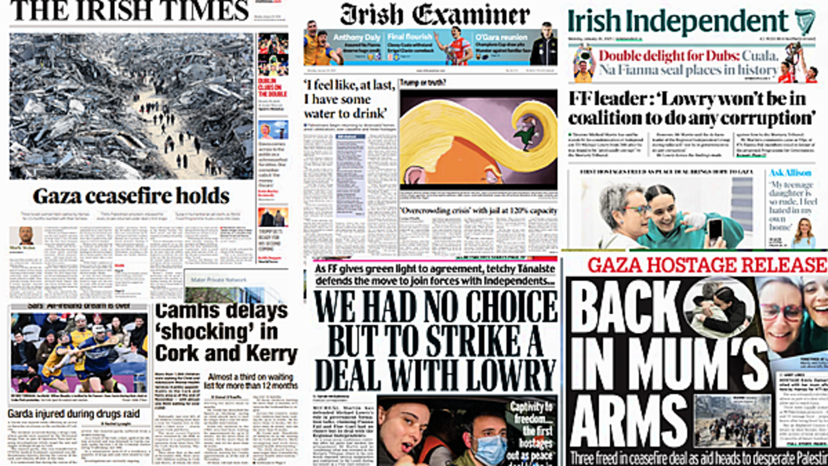 What the papers say: Monday's front pages