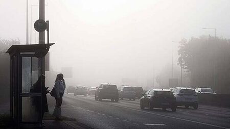 Yellow fog warning in place for 18 counties