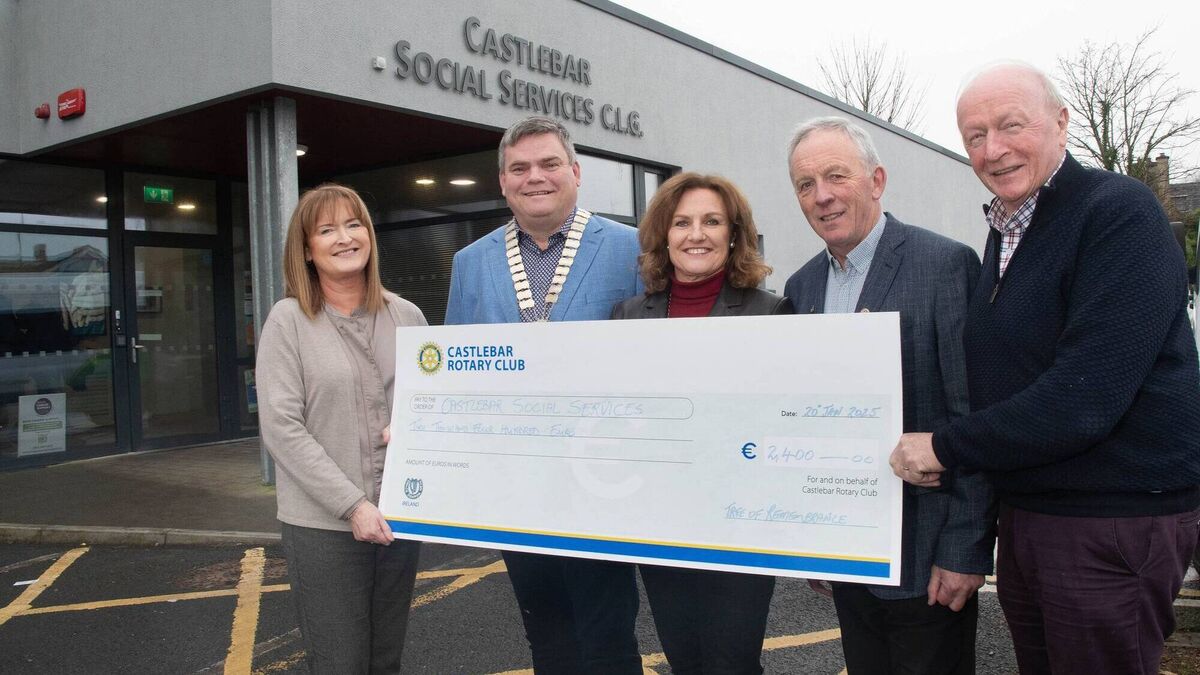 Castlebar Rotary Club assists two local charities