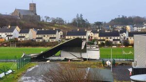 Roof of Mayo GAA club’s stand collapses under force of Storm Eowyn Roof of Mayo GAA club’s stand collapses under force of Storm Eowyn