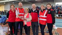 Local Notes: Peter Hynes, Swinford Athletic Club receives presentation for contribution to athletics in Mayo as Co Board Chairperson.
