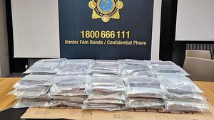 Two men arrested after €5m of cocaine seized in Co Kildare
