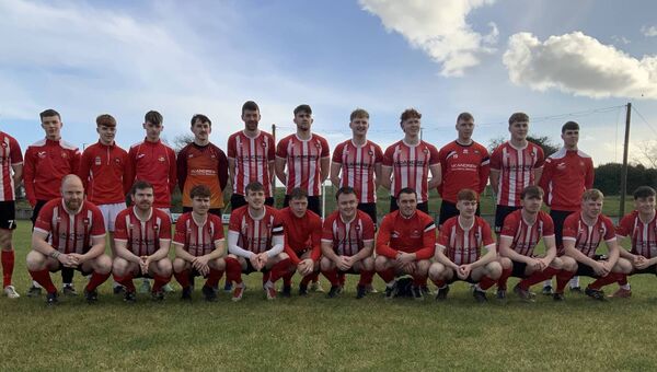 Ballyglass lost out to Castlebar Celtic B in the first round of the Tuohy Cup played recently in Ballyglass. Neil Douglas netted the winner for the visitors. Picture by Tom Quinn