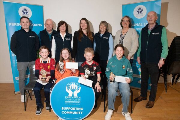 Swinford National School were the winners of the U-11 competition in the First Choice Credit Union Schools Quiz 2025. Picture: Alison Laredo