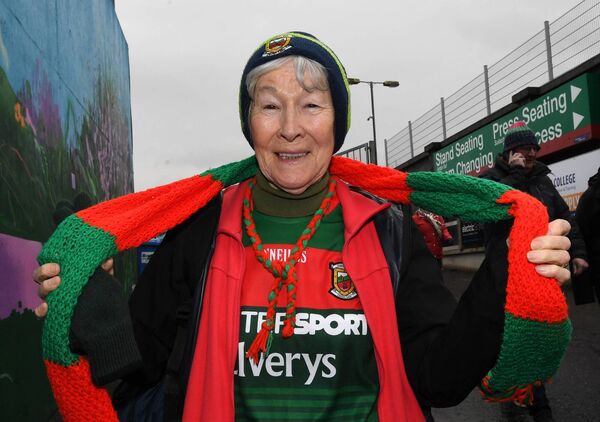 Carmel Gallagher from Achill showed her true Mayo colours at Hastings Insurance MacHale Park, Castlebar, for last Sunday's victory against Tyrone. 