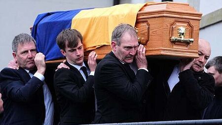 Jockey Michael O’Sullivan won the hearts of the Irish people, funeral hears