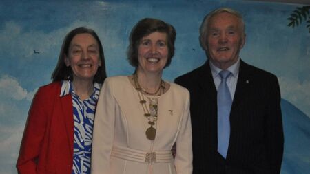 Local Notes: Gold pin presented at Mid-Killala PTAA function.