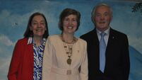 Local Notes: Gold pin presented at Mid-Killala PTAA function.