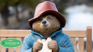 Paddington Bear statue returns to Mayo home
