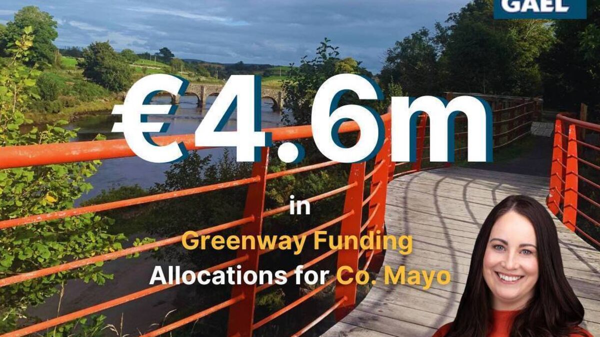 €4.6 million investment in Mayo Greenways welcomed