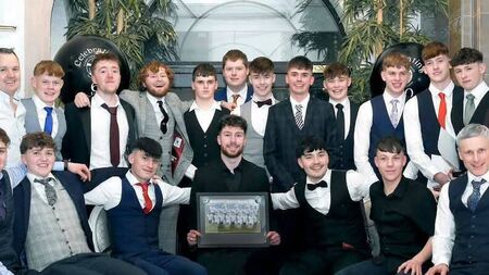 Local Notes: Tourmadeady U21D County Champions celebrate at annual awards evening.