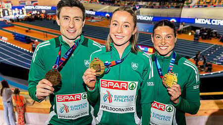 Sunday sport: Ireland win three medals in European Indoor Championships