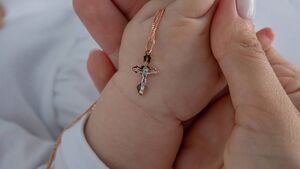 Congratulations: Family celebrate recent baptism in Mayo church