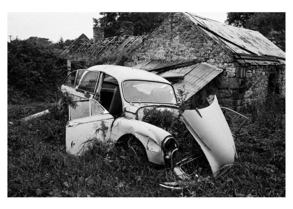 One of the many abandoned Morris Minors photographed by Martin Parr in the West of Ireland during the 1980s. One of the many abandoned Morris Minors photographed by Martin Parr in the West of Ireland during the 1980s.