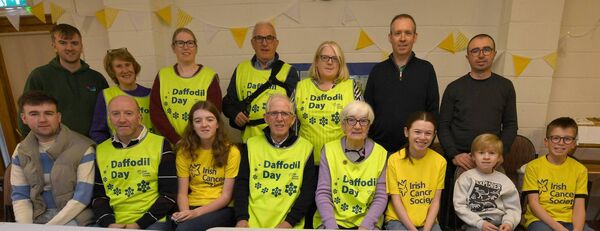 The Langan and Winters families from Ballina, pictured at the hugely successful Helena Winters (née Langan) coffee morning in aid of the Irish Cancer Society, which was held recently in Ballina Pastoral Centre. 