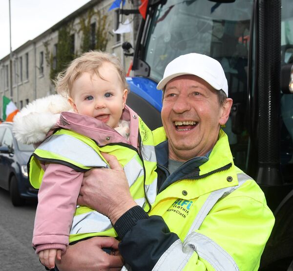 Fiadh and Dermot Rice are pictured at the St Patrick's Day Parade in Ballina.	 Picture: John O'Grady